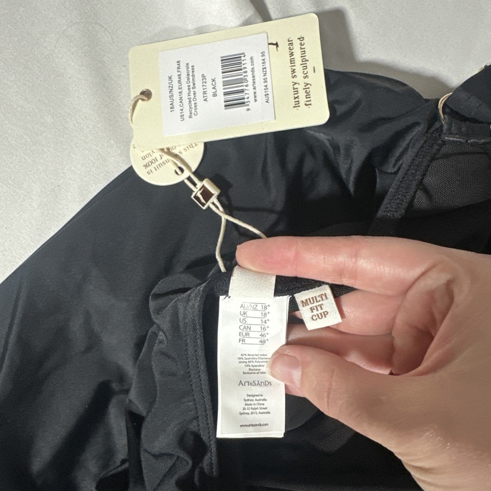 NEW $160 Artesands [ PLUS 14+‎ D-G Cup ] Hues Delacroix Swimdress Swimsuit #7030 - Picture 12 of 12